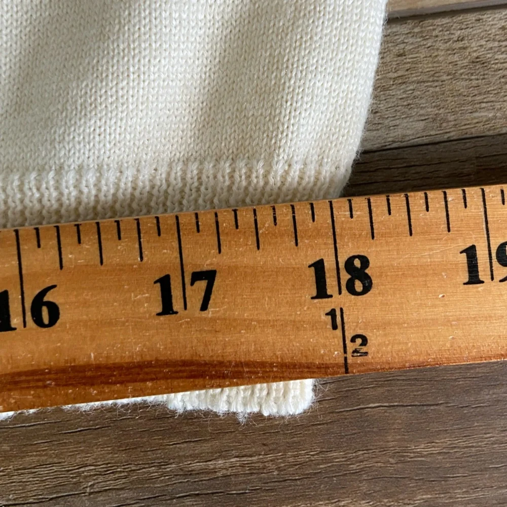 Alfred Dunner Wool Blend Embroidered Sweater Mock Neck Size L Preppy Cottagecore - Picture 8 of 13